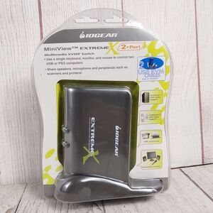 USED - IOGEAR MiniView Extreme  2-Port USB & PS/2 KVM Switch - NO CABLES